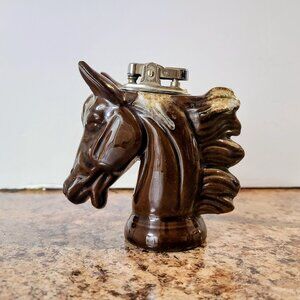 Horse Table Lighter, Made In Japan 1960s, Working